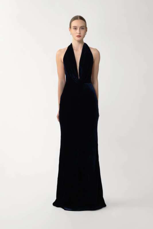 Pearl Velvet Gown